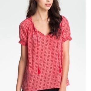 Joie Masha silk short sleeve top XS